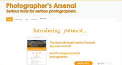 Desktop Screenshot of photographersarsenal.com