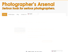 Tablet Screenshot of photographersarsenal.com